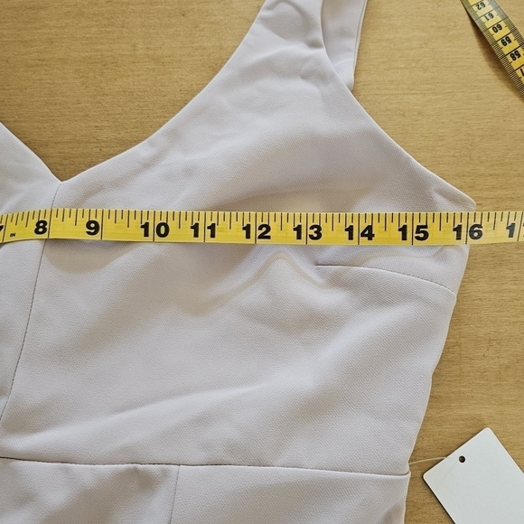 Show Me Your MuMu Morgan Pink Stretch Crepe Sleeveless V-Neck Bridesmaid Gown M - Picture 9 of 13